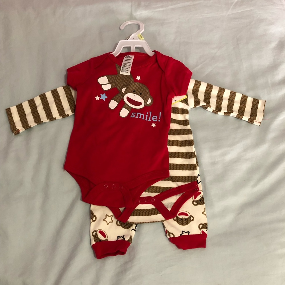Sock Monkey Pajama Set
